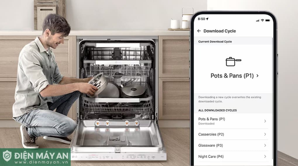 Máy rửa bát độc lập LG LDT14BLA4 (Đen)